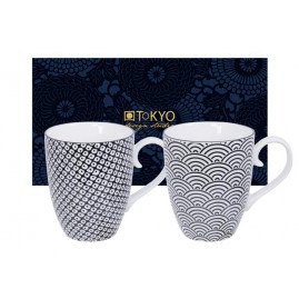 Kubki porcelanowe w stylu orientalnym