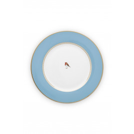 Talerz obiadowy Love Birds Blue 26,5 cm