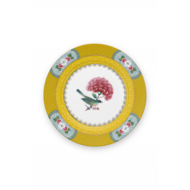Talerz deserowy Blushing Birds Yellow Pink PiP Studio