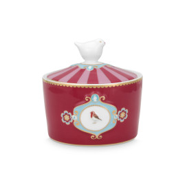 Cukiernica Love Birds Medallion Red-Pink