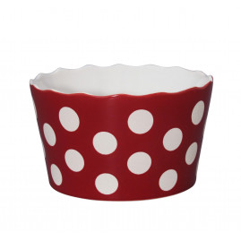 Miska ceramiczna w groszki