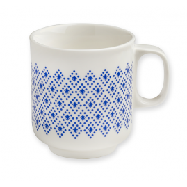 Kubek porcelanowy Blue Geometrics