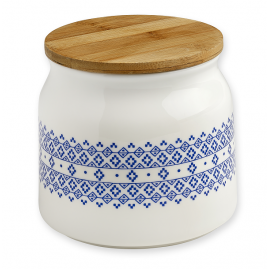 Pojemnik porcelanowy Blue Geometrics