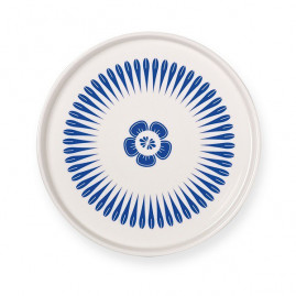 Talerz porcelanowy Blue Geometrics