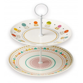 Patera porcelanowa dwupoziomowa