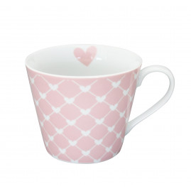 kubek porcelanowy w serca