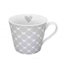 kubek porcelanowy w groszki