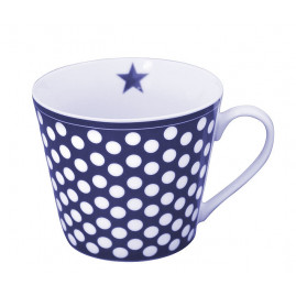 kubek porcelanowy w groszki