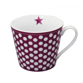 kubek porcelanowy w groszki