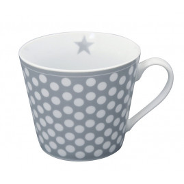 kubek porcelanowy w groszki